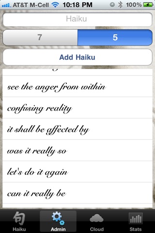 iHaiku screenshot 2