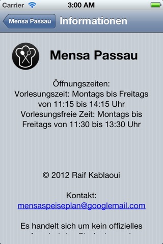 Mensa Passau screenshot 3