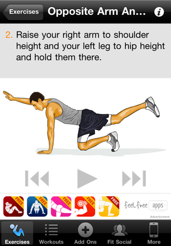 Core Workouts Free screenshot 2