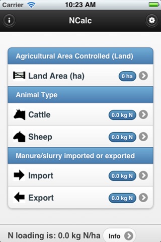 Nitrogen Loading Calculator screenshot 2