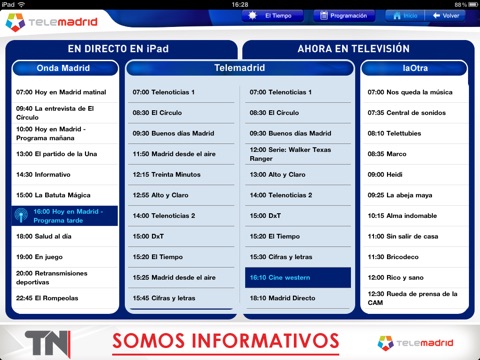 Telemadrid.es for iPad screenshot 4