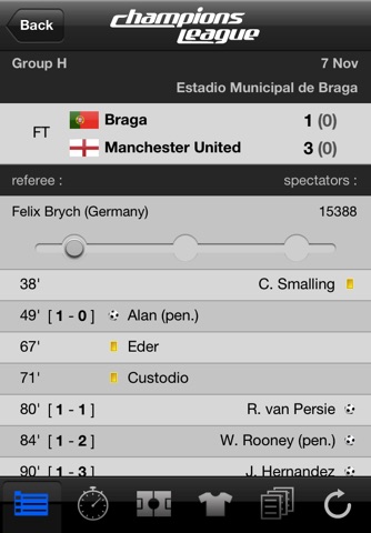 LiveScore Champions League screenshot 2