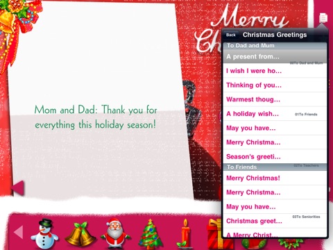 Nice Christmas Card for HD -Send Recording screenshot 2
