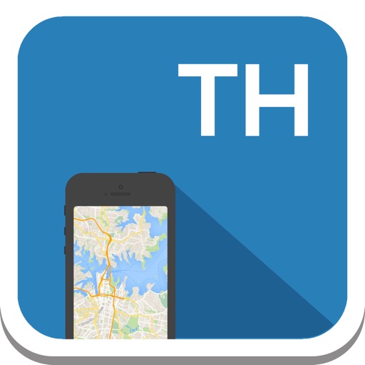 Thailand offline map, guide, weather, hotels. Free GPS navigation. icon