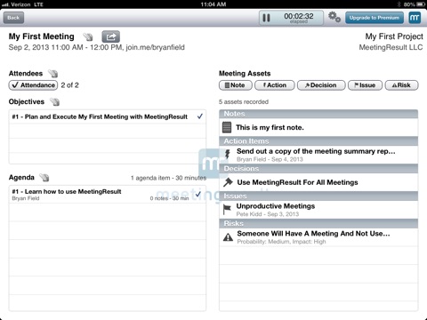 MeetingResult screenshot 4