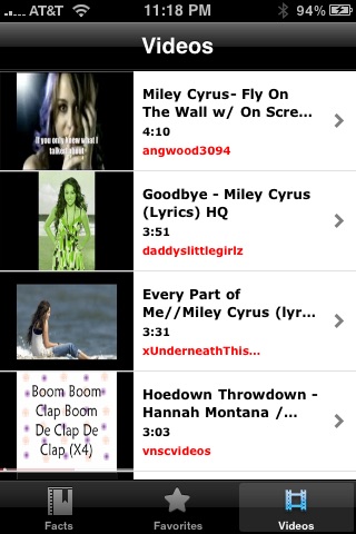 Miley Cyrus Awesome Facts + Videos screenshot 4