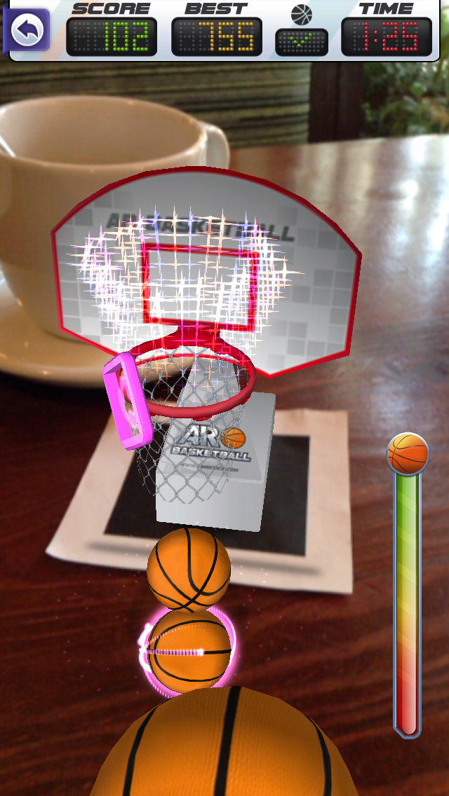 ARBasketball - Augmented Reality Basketball Game Screenshot 1