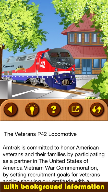 Train Games - Free Educational Jigsaw Puzzles for Kids and Preschool Toddler Learning Railway Vehicle Engine Transport and Love Locomotive Labs Power