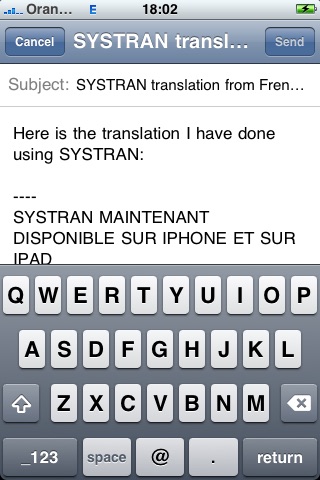 SYSTRAN Mobile Translator English-French screenshot-4