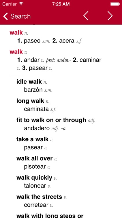 Spanish-English Dictionary from Accio
