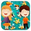 Tom and Lea's adventures : Puzzles. Have fun with this jigsaw game for children!