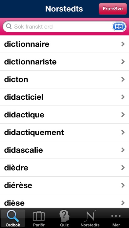 Norstedts stora franska ordbok