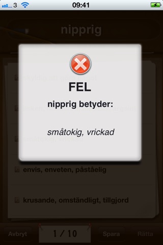 Svåra Svenska Ord screenshot 4