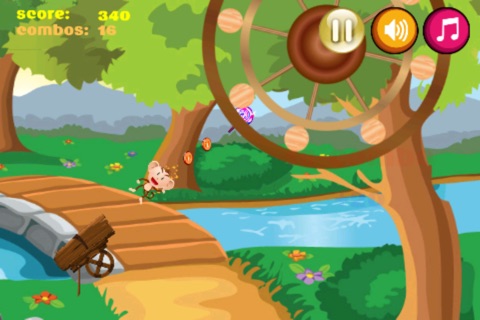 Jumping Monkey: a jungle wheel hopping adventure screenshot 3