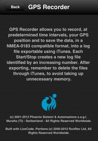 NMEA gpsRecorder screenshot 2
