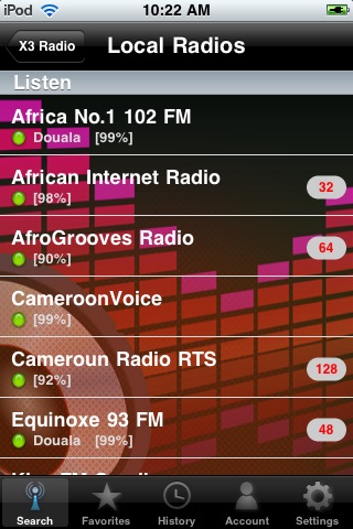 X3 Cameroon Radio - Les radios du Cameroun screenshot 2