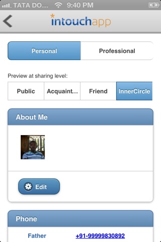 IntouchApp Contacts - Old Phones screenshot 3