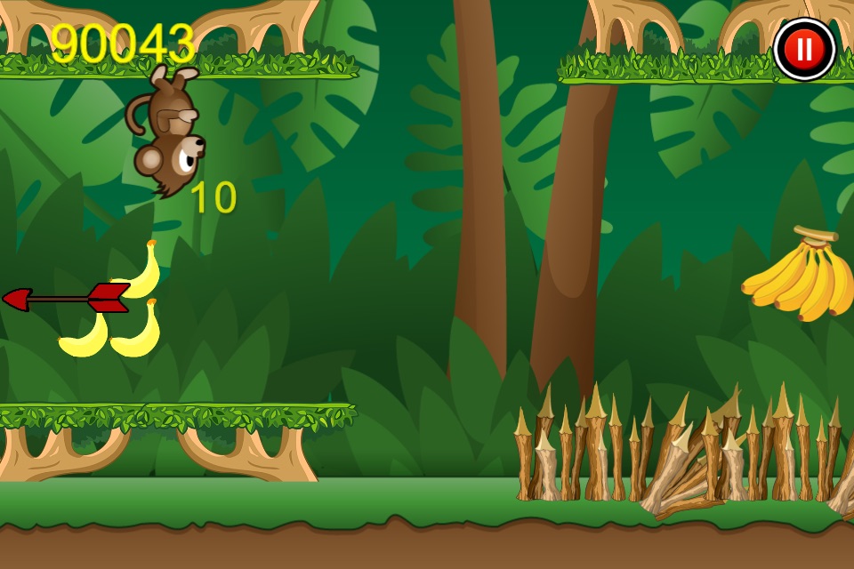 Mega Monkey Jungle Run - Banana Tree Jumping World Free screenshot 3