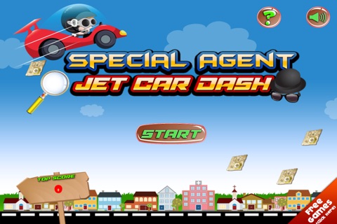 Special Agent Jet Car Dash FREE screenshot 2