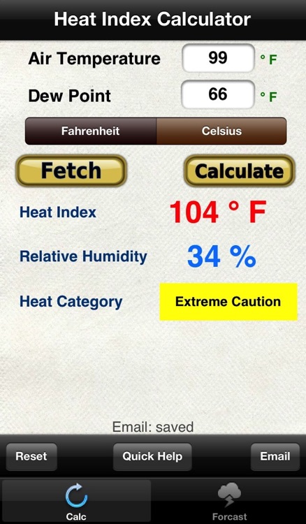 Heat Index & Relative Humidity