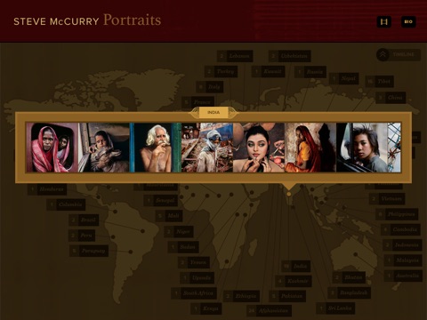 PORTRAITS by Steve McCurry screenshot 2