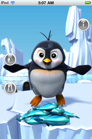 Talking Gwen the Penguin Lite screenshot 3