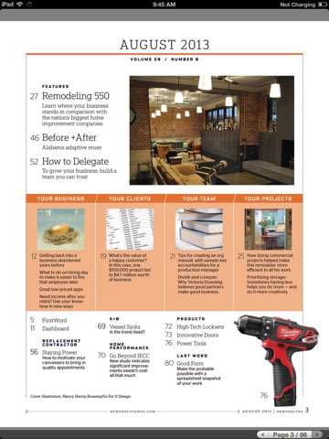 Remodeling Magazine Reader screenshot 2