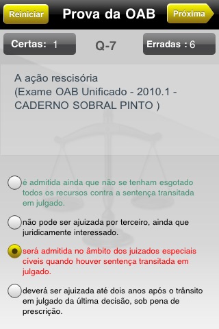 Prova da OAB screenshot 3