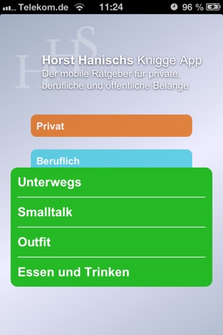 Knigge App screenshot 2
