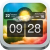 Nightstand- Alarm Clock with Sleep Timer, Weather and Colorful Wallpapers