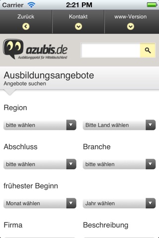 azubis.de screenshot 3