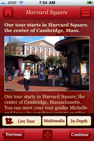 Tour Harvard screenshot 2