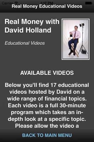 Real Money with David Holland screenshot 2