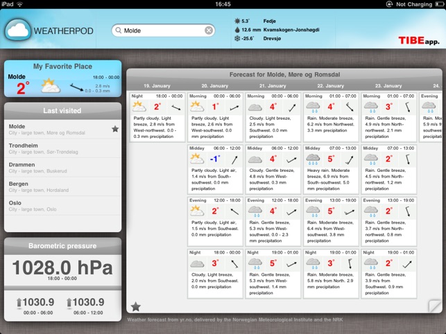 WeatherPod - Værstasjon for iPad(圖2)-速報App