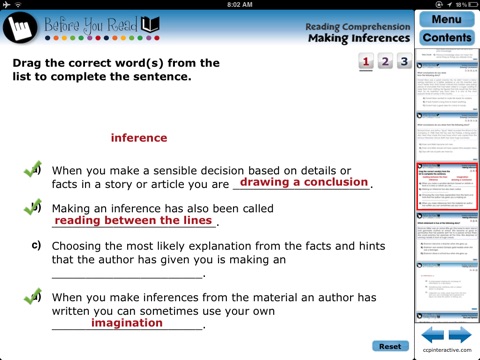 Reading Comprehension screenshot 3