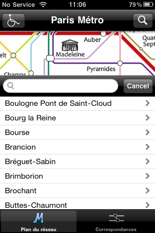 Paris Metro for iPod/iPhone screenshot 4