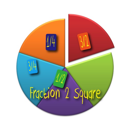 Fraction 2 Square Icon