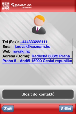 Seznam.cz QR čtečka screenshot 3
