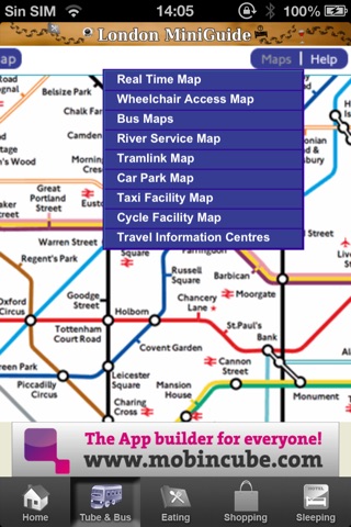 London miniGuide screenshot 2