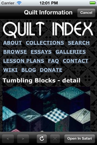 Quilt Index screenshot 2