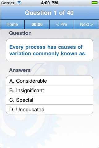 Six Sigma Green Belt Exam Preparation screenshot 2