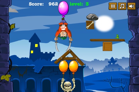 Slender Skeletons Free - Balloon Float And Pop Physics Game screenshot 3