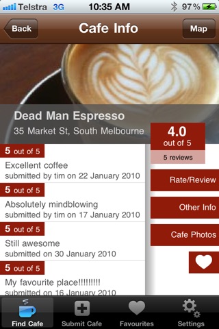 Wherespresso screenshot 2