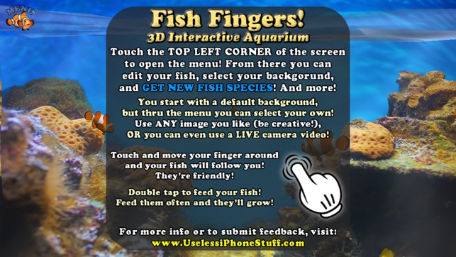 Fish Fingers! 3D Interactive Aquarium FREE(圖4)-速報App