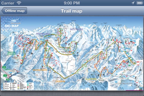 Via Lattea Ski and Offline Map screenshot 2