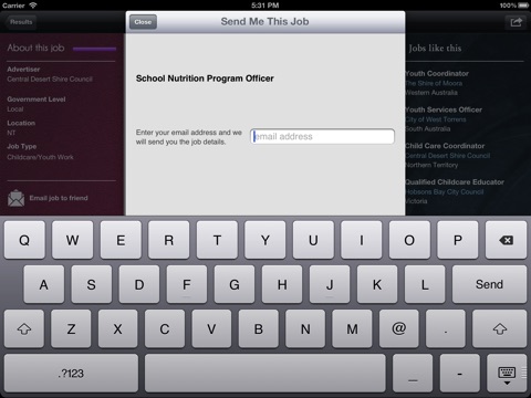 GovJobs for iPad screenshot 4