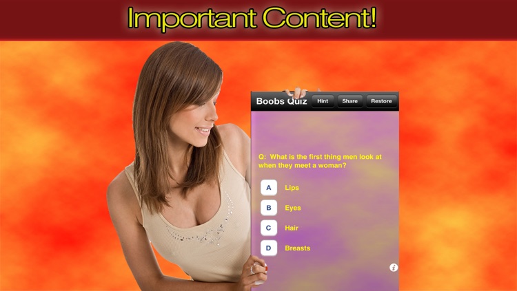 Boobs Are Awesome! - A very free game by Thundercorp Mobile LLC.