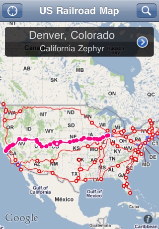 US Railroad Map