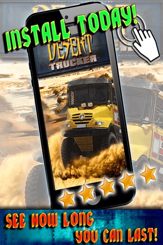A Desert Trucker - Real Lorry And Truck Driver Offroad Chase Racing Games 3D FREE screenshot 3