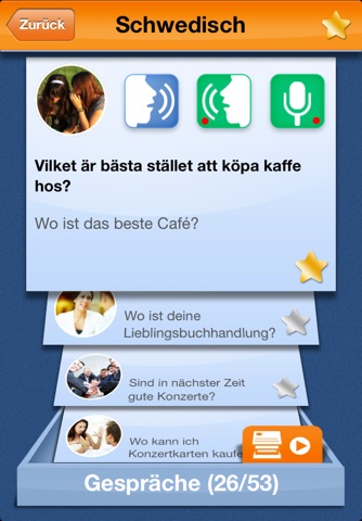 iSpeak Swedish: Interactive conversation course - learn to speak with vocabulary audio lessons, intensive grammar exercises and test quizzes screenshot 4